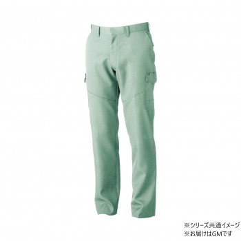 桑和 9668-98 カーゴパンツ(ノータック.脇ゴム) GMサイズ モスグリーン(107) SOWA