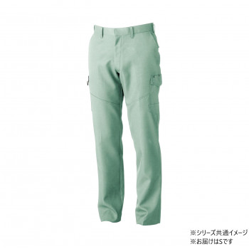 桑和 9668-98 カーゴパンツ(ノータック.脇ゴム) Sサイズ モスグリーン(107) SOWA