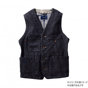 桑和 1472-06 ベスト 4Lサイズ ストライプ(910) Dandy Dad