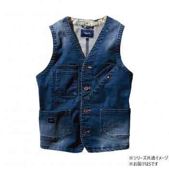 桑和 1472-16 ベスト Sサイズ ミッドインディゴ(557) Dandy Dad