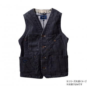 桑和 1472-06 ベスト Mサイズ ストライプ(910) Dandy Dad