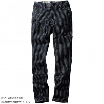 桑和 1472-08 カーゴパンツ(ノータック) Mサイズ ストライプ(910) Dandy Dad