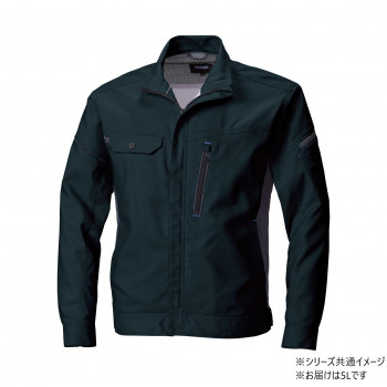 桑和 3012-00 長袖ブルゾン 5Lサイズ ブラック(4) SOWA