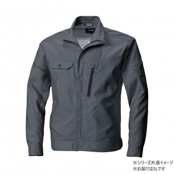 桑和 3012-00 長袖ブルゾン 5Lサイズ チャコールグレー(23) SOWA
