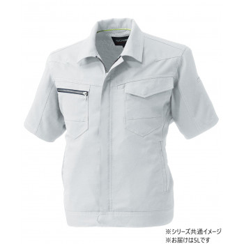 桑和 961 半袖ブルゾン 5Lサイズ シルバーグレー(22) SOWA