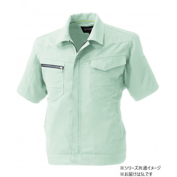 桑和 961 半袖ブルゾン 5Lサイズ モスグリーン(107) SOWA