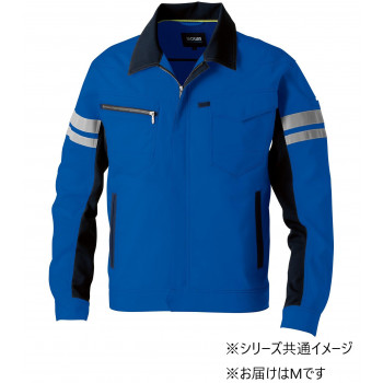 桑和 964 長袖ブルゾン(反射材付き) Mサイズ ブルー(8) SOWA