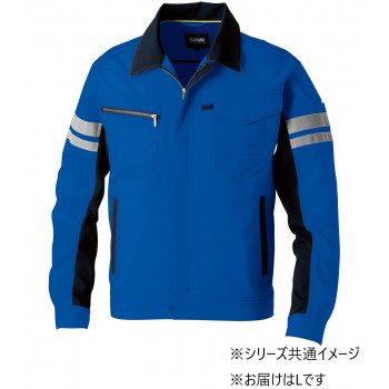 桑和 964 長袖ブルゾン(反射材付き) Lサイズ ブルー(8) SOWA