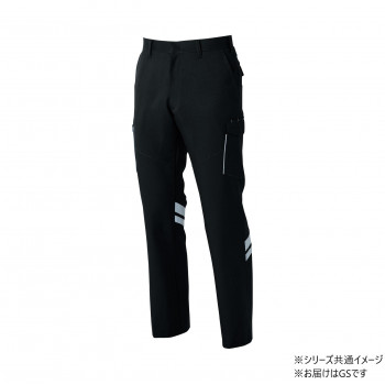 桑和 966 カーゴパンツ(反射材付き) GSサイズ ブラック(4) SOWA