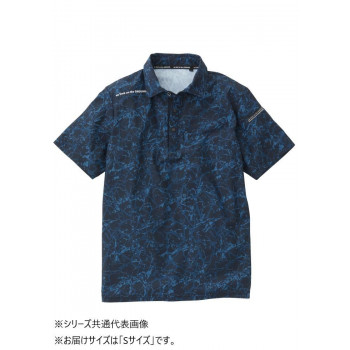 桑和 0395-51 半袖ポロシャツ Sサイズ ネイビー(1)