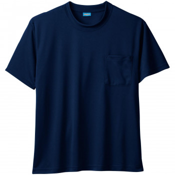 桑和 50381 半袖Tシャツ(胸ポケット付き) LLサイズ ネイビー(1) SOWA