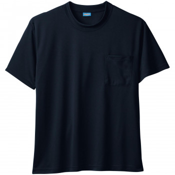 桑和 50381 半袖Tシャツ(胸ポケット付き) Lサイズ ブラック(4) SOWA
