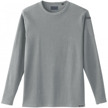 桑和 50712 長袖Tシャツ Lサイズ グレー(7) G.GROUND