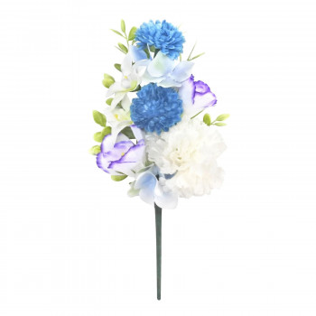 お供え用 CT触媒加工仏花 アーティフィシャルフラワー 花菜(かな) ブルー C34150