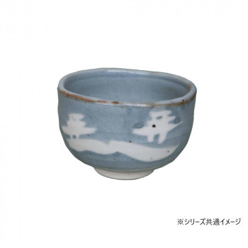 清風 鼠志野山水 野点抹茶碗(簡易箱) MW88-D02K