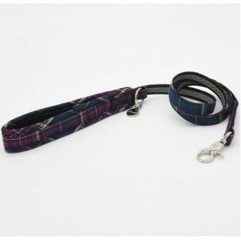 （ペット） Gemelli Dog クラシカルチェックリーシュ ダークグリーン M LGW461
