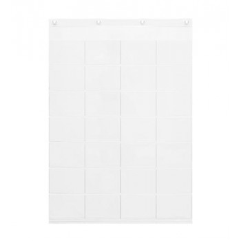 日本製　SAKI(サキ) DISPLAY STORAGE POCKET HORIZONTAL POSTCARD  28P S-525