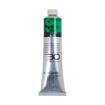 クサカベ スタンダードオイルカラー(S) 油絵具 30号 170ml エメラルドグリーン 024