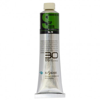 クサカベ スタンダードオイルカラー(S) 油絵具 30号 170ml サップグリーン 026