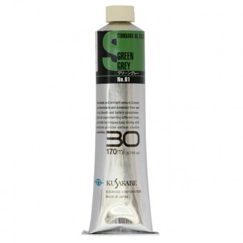 クサカベ スタンダードオイルカラー(S) 油絵具 30号 170ml グリーングレー 061