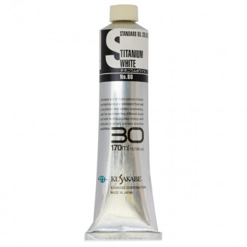 クサカベ スタンダードオイルカラー(S) 油絵具 30号 170ml チタニウムホワイト 080