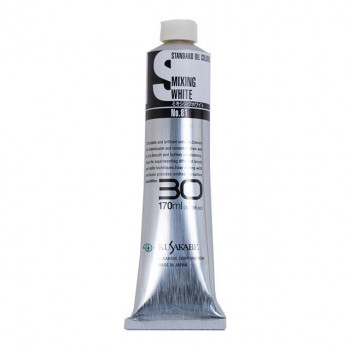 クサカベ スタンダードオイルカラー(S) 油絵具 30号 170ml ミキシングホワイト 081