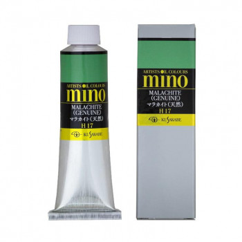 クサカベ ミノー油絵具 9号 40ml マラカイト(ジェニュイン) (天然) M9-17