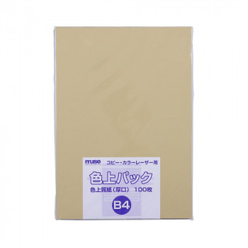 ミューズ 色上パック 色上質紙 B4 白茶