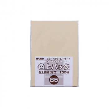 ミューズ 色上パック 色上質紙 B5 肌