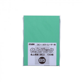 ミューズ 色上パック 色上質紙 B5 若竹