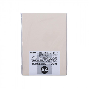 ミューズ 色上パック 色上質紙 A4 アイボリー
