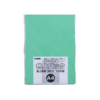 ミューズ 色上パック 色上質紙 A4 若竹