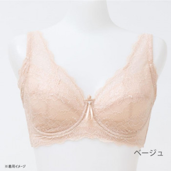 TAMURA yauco 脇高ワイヤー入り フルカップブラジャー ベージュ C85 YTA22