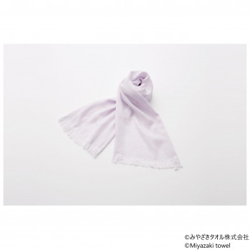 みやざきタオル 今治マフラー エコ 160cm×34cm No.3 シャーベットパープル