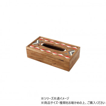 ボーン ティッシュケース レッド&ブラック 12824862025