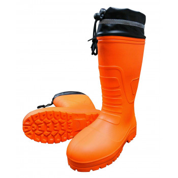 喜多 柔らかいEVAラバーブーツ(カバー付) LL(26.5～27.0cm) オレンジ KR7040