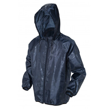 喜多 フルジップヤッケ(シャドウプリント) 3L(XL) ネイビー(迷彩柄) No1570
