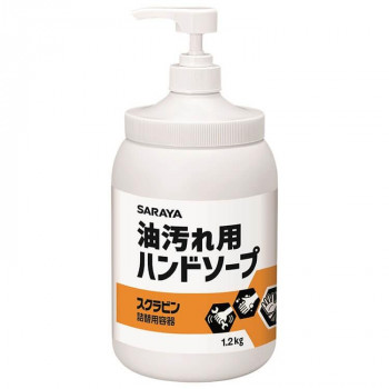 サラヤ スクラビン用ポンプ付空ボトル 1.2kg 23110