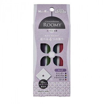 日本香堂 ROOMY Clean&Relax ハーブ アソート16本入 37174