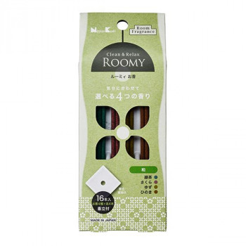 日本香堂 ROOMY Clean&Relax 和 アソート16本入 37173