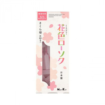 日本香堂 花色ローソク さくら型 約80本入り 571723