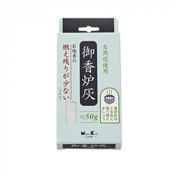 日本香堂 御香炉灰 燃え残りが少ない 約50g入 92169
