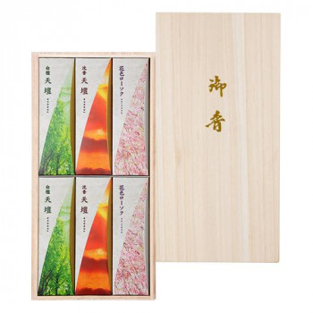 日本香堂 天壇 2種入/ローソク 進物桐箱 包装品 571845