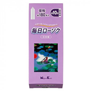 日本香堂 毎日ローソク 豆粒 約180本入り 571338