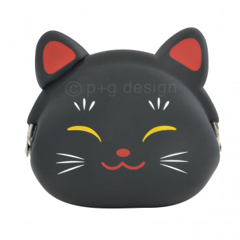 ピージーデザイン MiMiPOCHI JAPAN(ミミポチジャパン) 招き猫 黒
