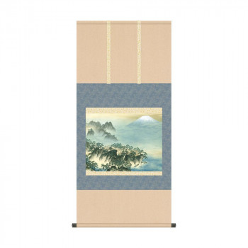 掛軸 横山大観蓬莱山 54.5×115cm KZ2G9-006