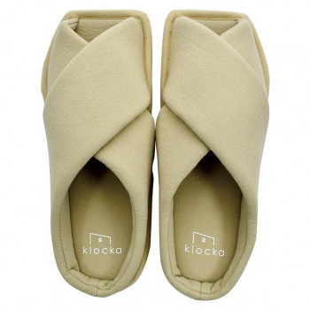 klocka おそうじクロススリッパ BEIGE ベージュ A631BE