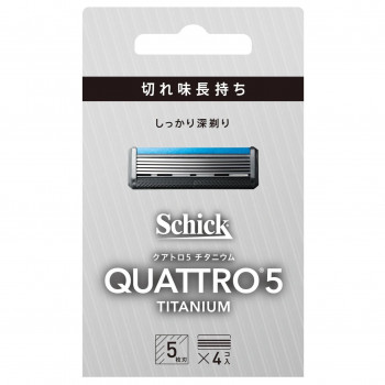 シック クアトロ5 チタニウム 替刃(4コ入) 550196
