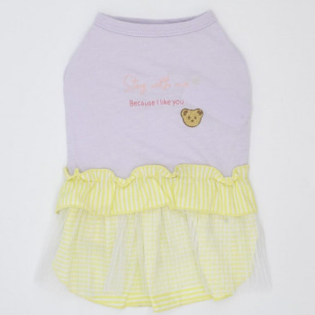 （ペット） Gemelli COOLプリーツワンピース イエロー S LGW347
