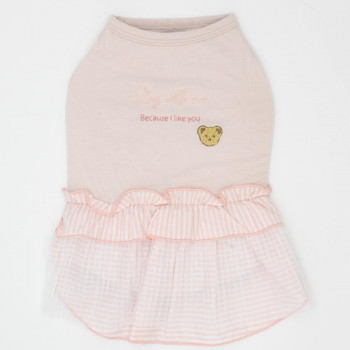 （ペット） Gemelli COOLプリーツワンピース ピンク L LGW347